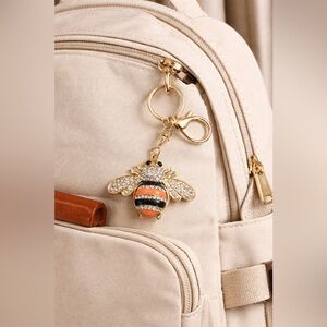 Bumble Bee Gold-Toned Key Chain/Bag Charm